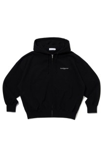 Plain Sweat Zip Hoodie - Black (CTE-25A310)