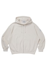 N/C Waffle Zip Hoodie - Off Ivory (CTE-25A316)