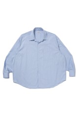 Stripe Broad Oversized L/S Shirt - Saxe (CTE-25A403)