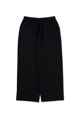 Chubby Sweat Wide Easy Pants - Black (CTE-25A121)