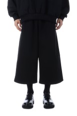 Chubby Sweat Shin Cut Wide Easy Pants - Black (CTE-25A122)