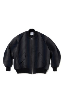 Ombre Stripe Wool Bomber Jacket - Ombre Stripe (CTE-25A223)