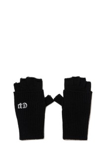 Knit Cuffed Fingerless Glove - Black (CTE-25A526)