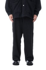 Sulfur Dyed Exaggerated Twill Painter Pants - Black (CTE-25A115)
