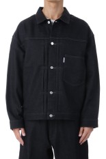 Reverse Loop Denim Jacket (Type 1st) - Black Rigid (CTE-25A201)