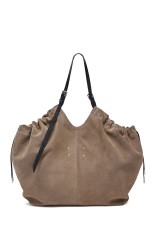 Drawstring Shopping Bag - Vison/Black/Chestnut (SB2WC0007-P8572)