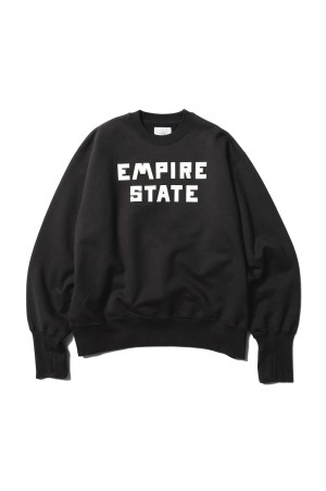 Simple Sweat Crew EMPIRE STATE - FADED BLACK (U25F-13-0001)