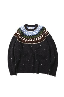 Fair Isle Duck - CHARCOAL GRAY (U25F-15-0005)