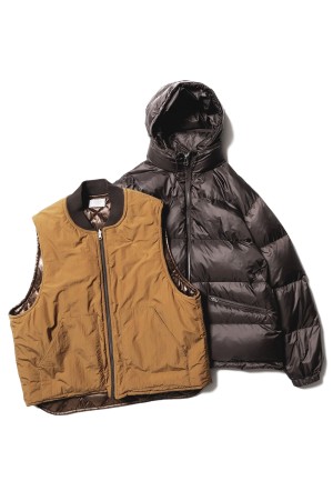 3way Hybrid Down jacket - BROWN (U25F-18-0001)