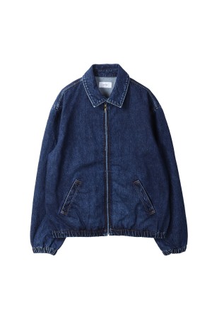 DENIM HARRINGTON JACKET - INDIGO (J003)
