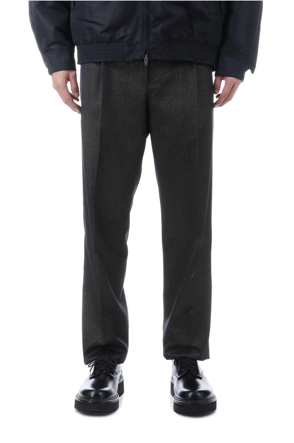 PLEATED TROUSERS ( TYPE-2 ) / BLACK (25FW-WMP-TR02) | セレクト