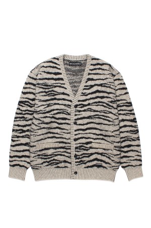 TIGER MOHAIR CARDIGAN / IVORY (25FW-WMK-KN06)