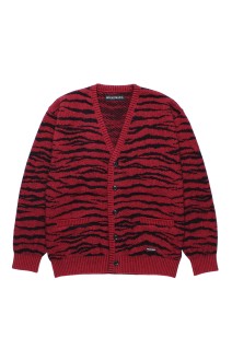 TIGER MOHAIR CARDIGAN / RED (25FW-WMK-KN06)