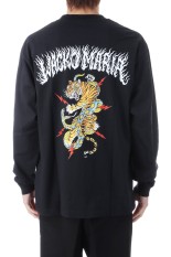 TIM LEHI / WASHED HEAVY WEIGHT CREW NECK LONG SLEEVE T-SHIRT ( TYPE-1 ) / BLACK (25FW-WMT-LT01)