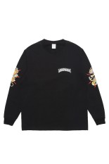 TIM LEHI / WASHED HEAVY WEIGHT CREW NECK LONG SLEEVE T-SHIRT ( TYPE-2 ) / BLACK (25FW-WMT-LT02)