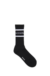 SKATER SOCKS ( TYPE-2 ) / BLACK-WHITE (25FW-WMA-SO02)