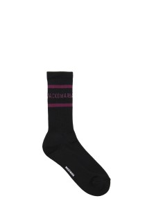 SKATER SOCKS ( TYPE-2 ) / BLACK-PURPLE (25FW-WMA-SO02)