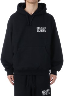 HEAVY WEIGHT PULLOVER HOODED SWEAT SHIRT ( TYPE-2 ) / BLACK (25FW-WMC-SS04)