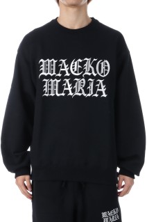 HEAVY WEIGHT CREW NECK SWEAT SHIRT / BLACK (25FW-WMC-SS05)