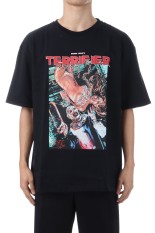TERRIFIER / WASHED HEAVY WEIGHT CREW NECK T-SHIRT ( TYPE-1 ) / BLACK (TERRIFIER-WM-WT01)