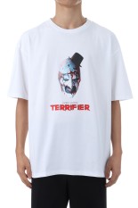 TERRIFIER / WASHED HEAVY WEIGHT CREW NECK T-SHIRT ( TYPE-2 ) / WHITE (TERRIFIER-WM-WT02)