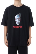TERRIFIER / WASHED HEAVY WEIGHT CREW NECK T-SHIRT ( TYPE-2 ) / BLACK (TERRIFIER-WM-WT02)