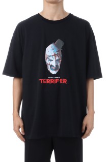 TERRIFIER / WASHED HEAVY WEIGHT CREW NECK T-SHIRT ( TYPE-2 ) / BLACK (TERRIFIER-WM-WT02)