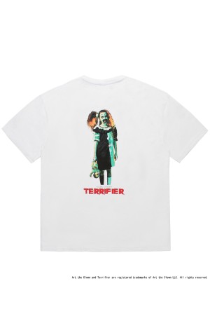 TERRIFIER / WASHED HEAVY WEIGHT CREW NECK T-SHIRT ( TYPE-4 ) / BLACK (TERRIFIER-WM-WT04)