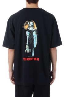 TERRIFIER / WASHED HEAVY WEIGHT CREW NECK T-SHIRT ( TYPE-4 ) / BLACK (TERRIFIER-WM-WT04)