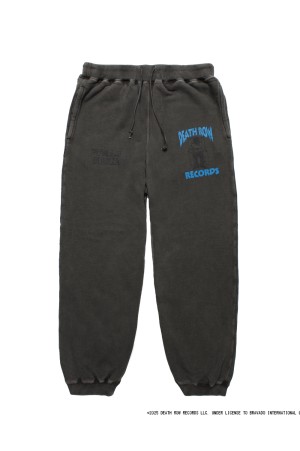 DEATH ROW RECORDS / WASHED MIDDLE WEIGHT SWEAT PANTS / GRAY (DEATHROW-WM-SP01)