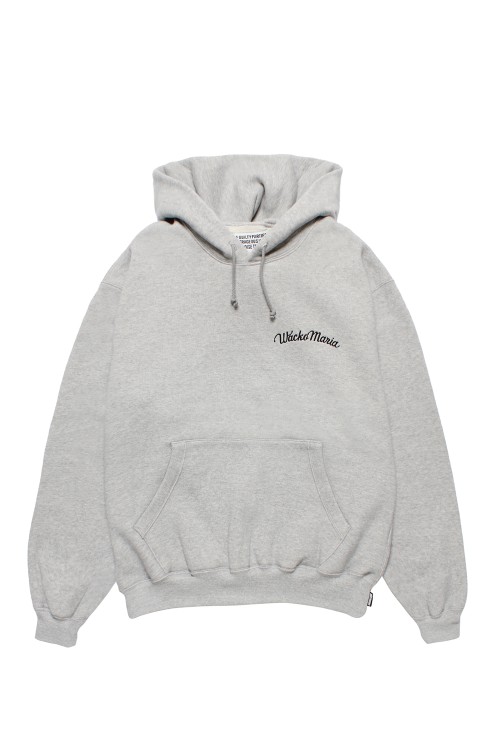 L白【WACKOMARIA】MIDDLE HOODED SWEAT／新品／送料込 WACKO MARIA / MIDDLE WEIGHT PULLOVER HOODED SWEAT SHIRT (TYPE-1