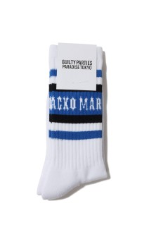 SKATER SOCKS ( TYPE-1 ) / WHITE-BLUE (25FW-WMA-SO01)