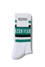 SKATER SOCKS ( TYPE-1 ) / WHITE-GREEN (25FW-WMA-SO01)