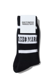 SKATER SOCKS ( TYPE-1 ) / BLACK-WHITE (25FW-WMA-SO01)