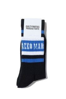 SKATER SOCKS ( TYPE-1 ) / BLACK-BLUE (25FW-WMA-SO01)
