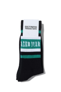 SKATER SOCKS ( TYPE-1 ) / BLACK-GREEN (25FW-WMA-SO01)