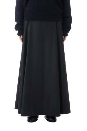 MERINO COLLEGE FLANNEL FLARED SKIRT - CHARCOAL TOP (SKAGGW0901)