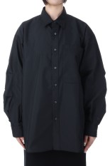 W's TECH REGULAR COLLAR SHIRT L/S - BLACK (BE-83025WL)