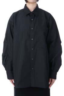 W's TECH REGULAR COLLAR SHIRT L/S - BLACK (BE-83025WL)