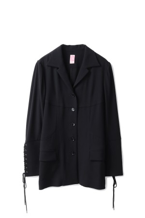 Crepe shirt jacket - Black (FTC254-0208)