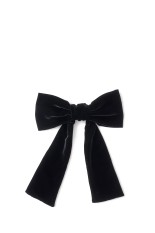 VELVET BOW HAIR CLIP - Black (FTC244-2004)