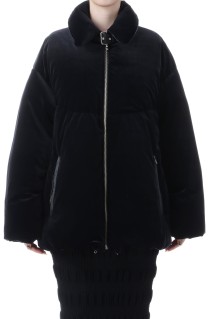 Velour down coat - Black (FTC254-0302)