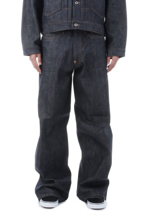 MODERN DENIM PANTS WIDE CUT - RIGID INDIGO (MODERN002)