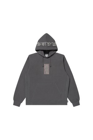 HWC LABEL HOODIE - CHARCOAL (BEPFW25CS03)