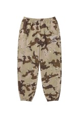 STENCIL LOGO EMBROIDERED SWEAT PANTS - DESERT CAMO (BEPFW25PA09)