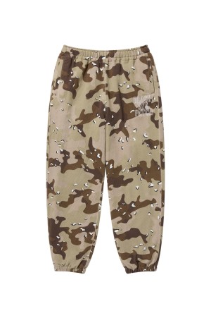 STENCIL LOGO EMBROIDERED SWEAT PANTS - DESERT CAMO (BEPFW25PA09)