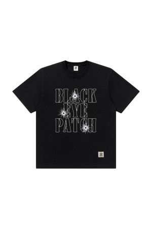 GUNSHOT STENCIL LOGO TEE - BLACK (BEPFW25TE14)