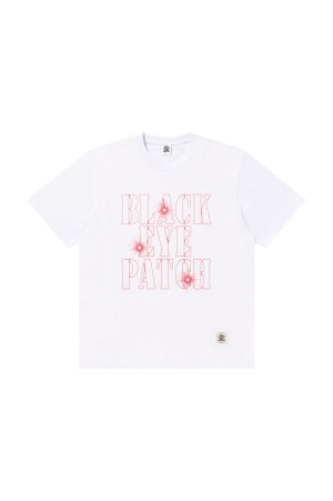 GUNSHOT STENCIL LOGO TEE - WHITE (BEPFW25TE14)