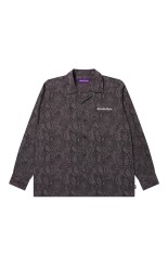 OE LOGO OPEN COLLARED L/S RAYON SHIRT - MULTI (BEPFW25TP06)
