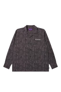 OE LOGO OPEN COLLARED L/S RAYON SHIRT - MULTI (BEPFW25TP06)